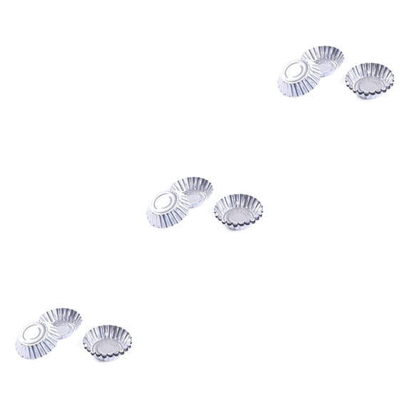 Inteprter 50 Uds. Moldes desechables para tartas de huevo, tazas de papel de aluminio, molde antiadherente para pasteles y galletas, resistente al calor, Type1 NO1 Inteprter CBP103198