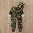 thumbnail image 5 of KVPLBQFD Girls Sweat Suit Children's Jumpsuit 2t Onesie Spring/summer Camouflage Printed Long Sleeved Zippered Pants Jumpsuit for Party, Birthday, School, Home Girls Clothing, 5 of 6