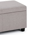 thumbnail image 2 of Franklin Storage Ottoman Bench in Cloud Grey Linen Look Fabric, 2 of 8