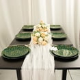 thumbnail image 4 of Balsa Circle 20 Disposable Hunter Green Plastic Dinner Salad Plates Gold Geometric Design Party Tableware, 4 of 8