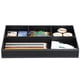 thumbnail image 4 of 4-Slot Leather Drawer Tray Desk Stationery Sundries Organizer Storage Box Pen Pencil Holder Case Container (black), 4 of 9