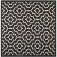 thumbnail image 2 of Safavieh Courtyard Lavern Geometric Indoor/Outdoor Area Rug, Black/Beige, 7'10" x 7'10" Square, 2 of 13