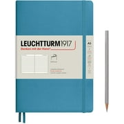 LEUCHTTURM1917 - Notebook Softcover Medium A5-123 Numbered Pages for Writing and Journaling (Ruled, Nordic Blue)