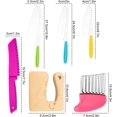 thumbnail image 2 of FITULABO 6 PCS Wooden Kids Kitchen Knife for Real Cooking, Plastic Potato Slicers Cooking Knives Serrated Edges Toddler Knifes for Kitchen (Cartoon Crocodile), 2 of 6