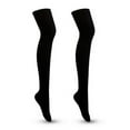 thumbnail image 2 of Cheers.US 1Pair Thigh High Socks Over The Knee Socks for Women Boot Sock Winter Leg Warmer High Stocking Long Knit, 2 of 4