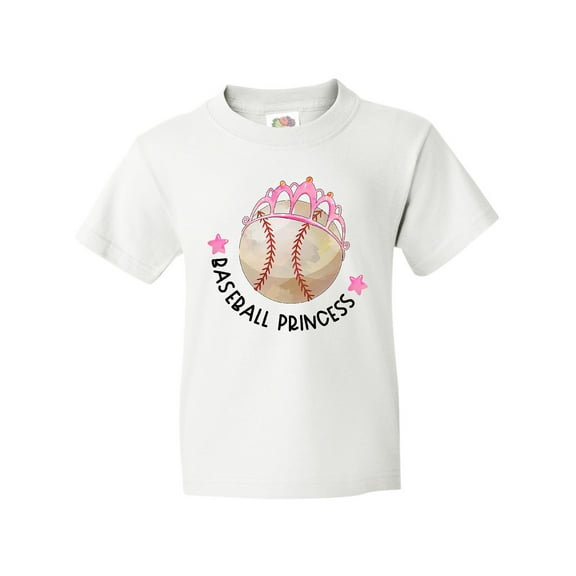 Inktastic Baseball Princess- Tiara Youth T-Shirt