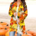 thumbnail image 2 of Blusa de manga larga para mujer, informal, con estampado de Halloween, estilo cárdigan Fridja hkj2773, 2 of 6