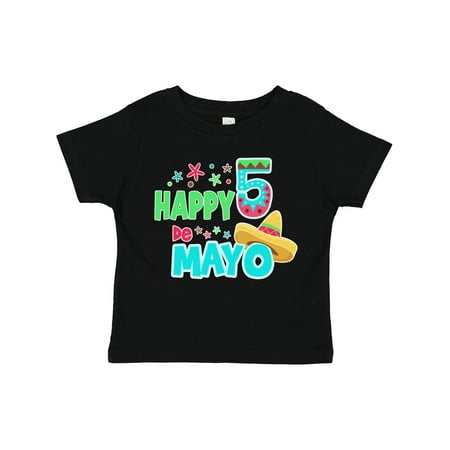 

Inktastic Happy Cinco De Mayo- Sombrero Gift Toddler Boy or Toddler Girl T-Shirt