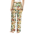 thumbnail image 3 of Xecao Lemon Fruits Vegetables Women's Straight Lounge Pajama Pants: The Epitome of Relaxed Sleepwear, 3 of 9