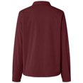 thumbnail image 5 of larppty Womens Fashion Cropped Corduroy Shackets Button Down Jackets Tops Fall Trendy Lightweight Long Sleeve Shirts (Wine, XL), 5 of 5
