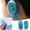 Blue, variant on Hair Dye Professional Earmuffs - Ear Cover Shield, 2pcs, Anti-Staining Plastic Guard, Protects Ears During Hair Coloring, Salon & Home Use, Halloween, Christmas, Thanksgiving Weddi Makeup Organizers