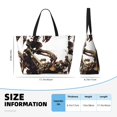 thumbnail image 3 of Kdxio Skeleton Dance with Mushrooms for Beach Bag for Women Large Beach Tote Bag Waterproof Sandproof Swim Bag with Zipper Pockets Beach Vacation Travel, 3 of 6