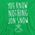 thumbnail image 2 of Game of Thrones You Know Nothing Jon Snow Unisex Adult Pull-Over Hoodie,Kelly Green, Small, 2 of 5