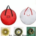 thumbnail image 5 of Christmas Xmas Wreath Storage Bag with Handles for 25" 30" 36" Wreath Clean up, 5 of 5
