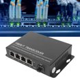 thumbnail image 1 of Convertidor De Medios De Fibra SFP, Transceptor De Fibra Ethernet De Puerto RJ45 De Hasta 120 Km 100-240 V Para El Hogar, 1 of 7