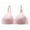 Rose, variante sur Soutien-gorge Confortable Sans Armatures pour Femme, Couleur Unie, Ajouré
