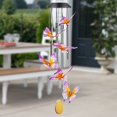 thumbnail image 5 of campanillas de viento solares de mariposa con tubos de aluminio/campanillas de viento para cambiar el color exterior (regalos para mamá/regalo para abuela/regalo para mujeres) 2 piezas, 5 of 5