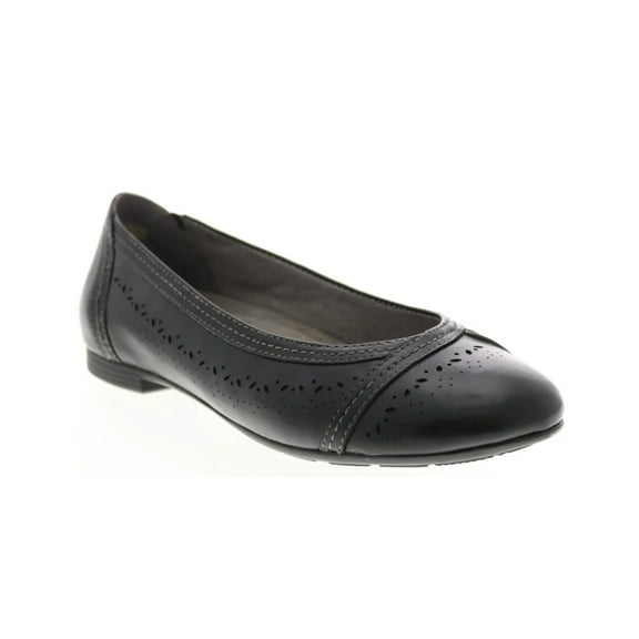 Earth Women’s Vista Nova Leather Flat – Black