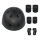 thumbnail image 2 of Juego de 7 cascos de bicicleta para niños, rodilleras, coderas, muñequeras y equipo de protección para patinaje. Negro, 2 of 9