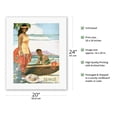 thumbnail image 2 of The Story of Hawaii - Territory of Hawaii (T.H.) - Vintage Travel Poster by John Melville Kelly c.1929 - Fine Art Rolled Canvas Print (Unframed) 16in x 20in, 2 of 4