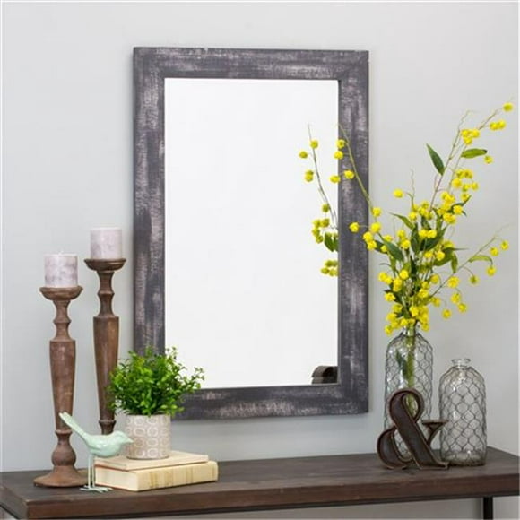 Aspire Home Accents 6053 Morris Wall Mirror&#44; Gray - 36 x 24in.