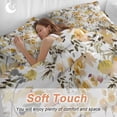 thumbnail image 4 of Queen 4 Piece Bedding Set Pastoral Wild Flower Botanical Soft Breathable Duvet Cover and Pillowcase, Summer Watercolor Floral Duvet Cover Set Bed Sheets for Bedroom Dormitory Guest Room, 4 of 9