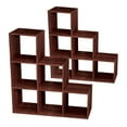 thumbnail image 1 of ClosetMaid 3 Tier Wooden Cubical Organizer, Dark Cherry (2 Pack), 1 of 6