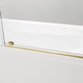thumbnail image 4 of Vinnova Villena 60" W x 58" H Single Sliding Frameless Glass Tub Door in Brushed Gold, 4 of 11