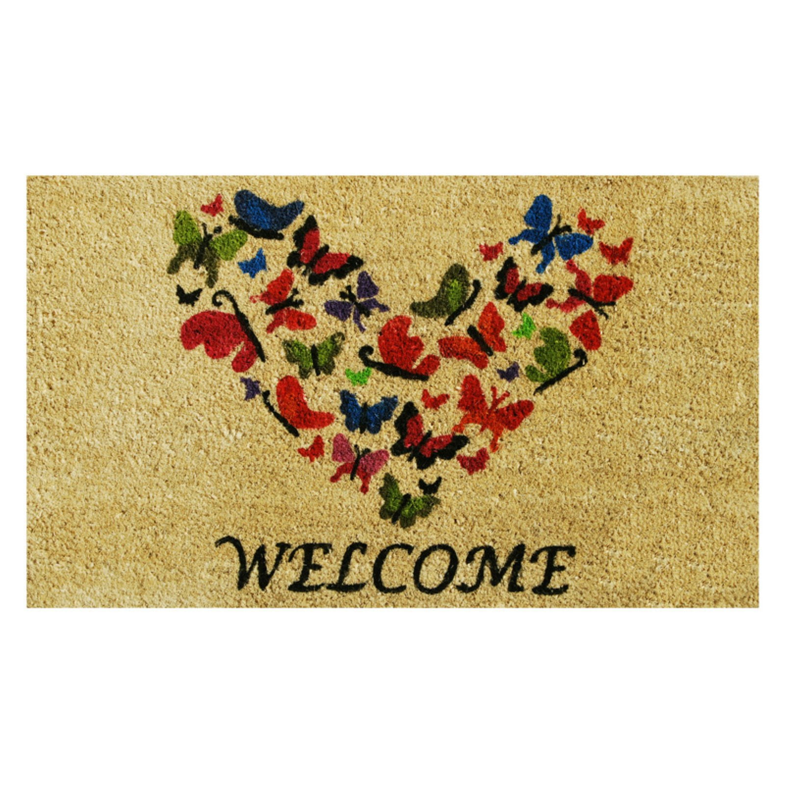 Calloway Mills Ladybug Welcome Outdoor Coir Doormat, 17