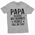 thumbnail image 6 of Men's Papa Favorite people T-shirt Grandfather Grandpa Gift Father's day Christmas Tee shirt (4X-Large Military Green), 6 of 7