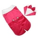 thumbnail image 5 of Traje con cierre de velcro suave y pajarita para bodas y uso diario elegante, talla M, ropa formal para perro rosa y rojo, 5 of 8