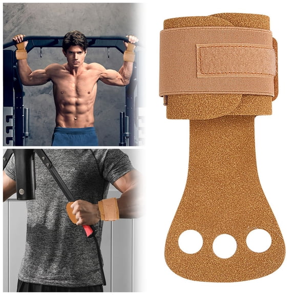 Gymnastics Hand Grips with Three Hole Wrist Support for Enhanced Fiber Grip Guard During Weightlifting and Training