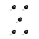 thumbnail image 1 of Soporte de Pared Antideslizante Injueey 10 Piezas Dispositivo de Elevación de Vidrio Type2 NO2, 1 of 6