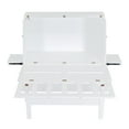 thumbnail image 6 of Bellemave Full Size Murphy Bed, Solid Wood Foldable Platform Bed Frame Can Convert to Cabinet, Murphy Cabinet Bed with USB Port and removable Shelves on Each Side (Full,White), 6 of 9