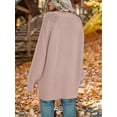 thumbnail image 5 of MOSHU Oversized Sweaters for Women Cable Knit Chunky Pullover Sweater, 5 of 10