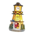 thumbnail image 2 of Casa navideña iluminada, edificio , casa de Papá , centro de mesa, torre de reloj LED para dormitorio interior y exterior, 2 of 9
