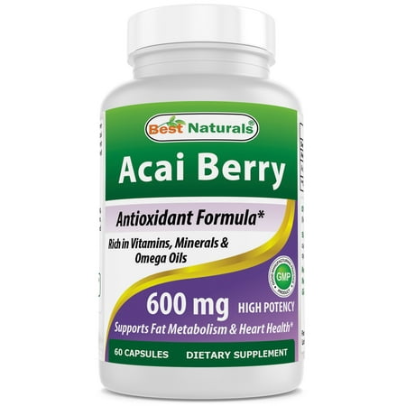 - Best Naturals Acai Berry 600 mg 60 Capsules