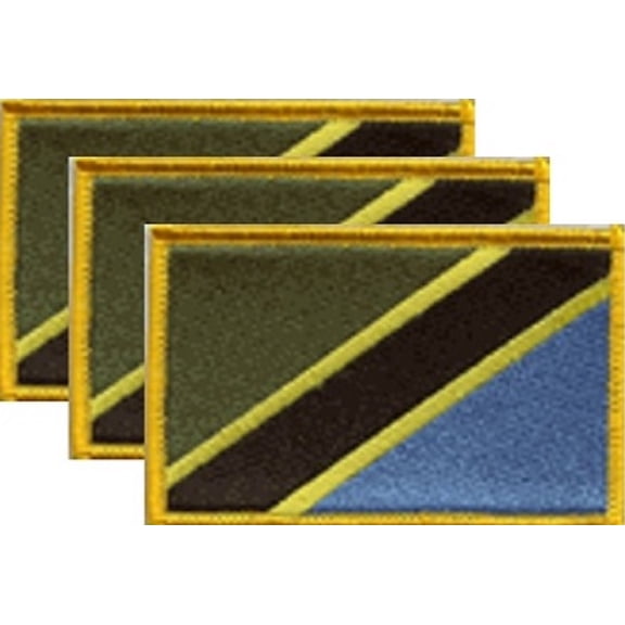 Tanzania Flag Patch, Embroidered Iron On or Sew On, Measures 3.50" x 2.25"