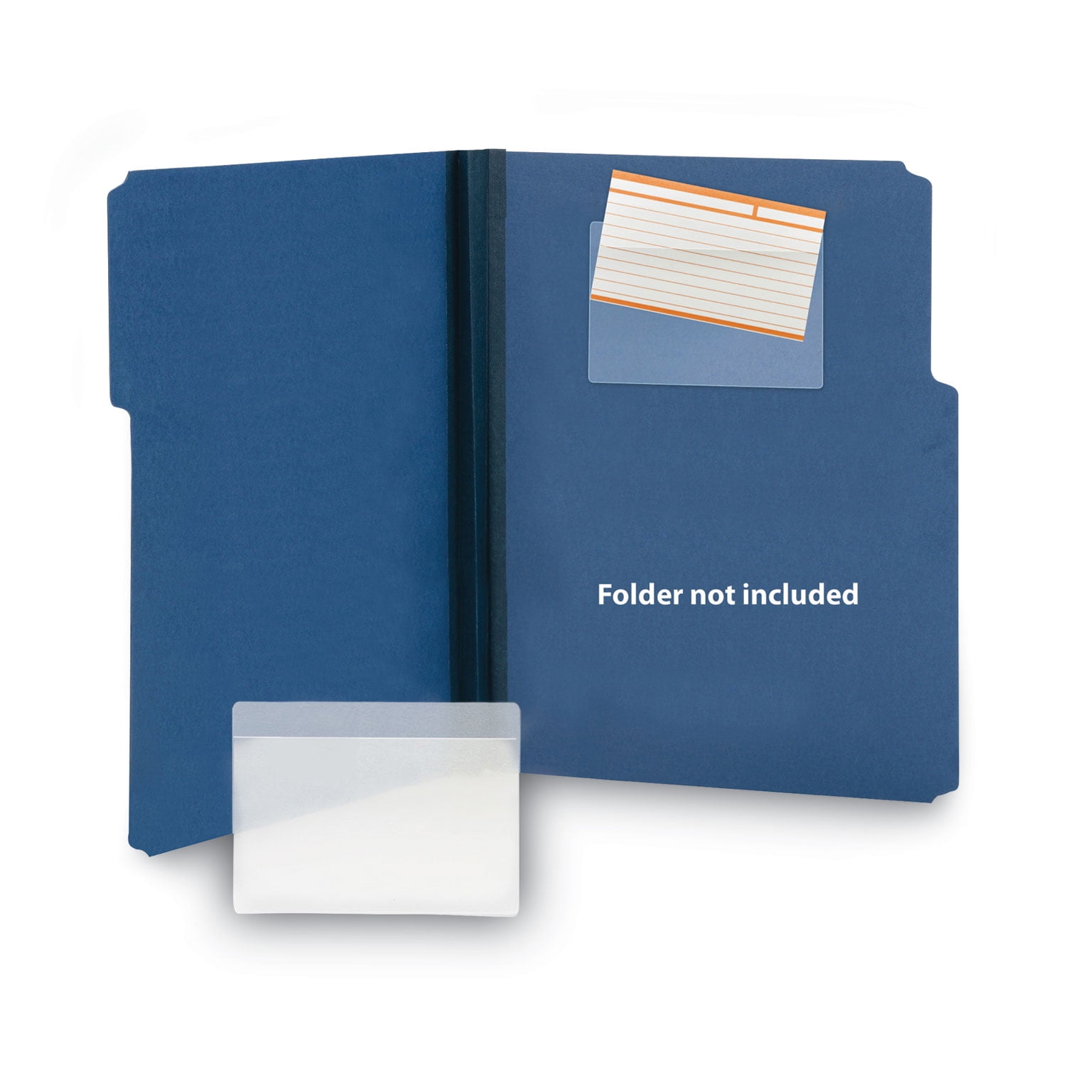Smead Self-Adhesive Poly Pockets, Top Load, 5-5/16 x 3-5/8, Clear, 100/Box (68153)