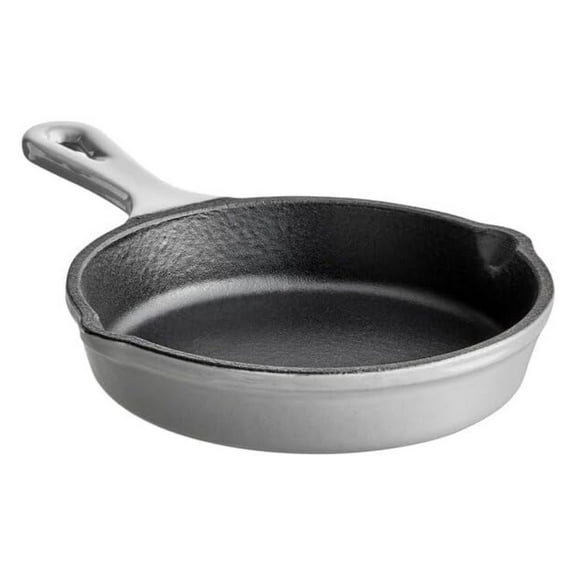 Cast Iron Enameled Cookware (Skillet 6", Slate Grey)