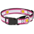thumbnail image 1 of Buckle-Down MGC-W35528-L Colorado Flags7 Repeat Pinks White Light Pink Yellow Martingale Dog Collar, 1 of 1