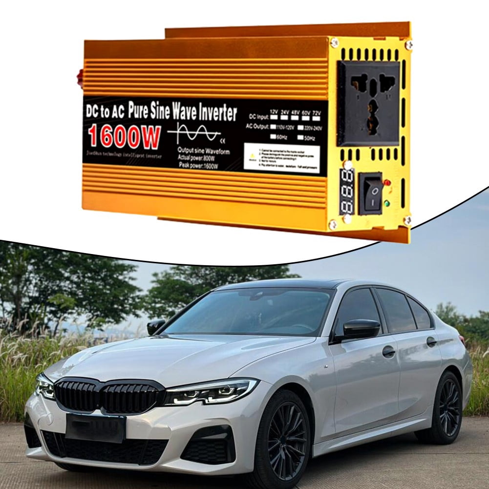 DAMIFU Pure Sine Wave Inverter DC12V To AC220V 3000W Voltage Converter Transformer 12V-3000W