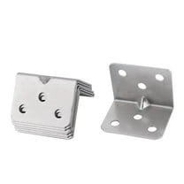 Uxcell Stainless Steel 90 Degree Corner Brace Angle Brackets 28 x 28 x 36mm 7 Pcs