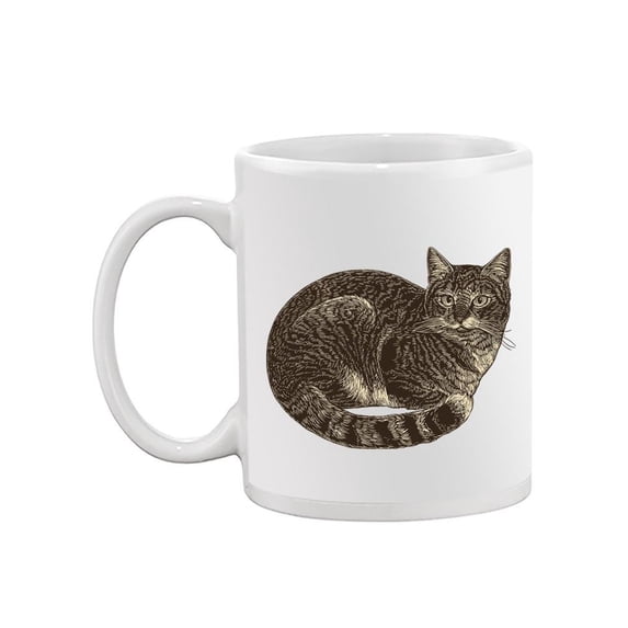 Sitting Cat Cool Design Mug -Image by Shutterstock,