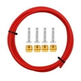 thumbnail image 2 of Tubo de aceite hidráulico Cable de manguera de línea de freno para bicicleta de montaña Reemplazo con aceitunas de latón e inserciones para el sistema Bh90 rojo Baoblaze Tubo de aceite de freno de bicicleta, 2 of 5