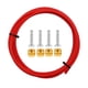 thumbnail image 2 of Tubo de la manguera de la mancha de montaña del tubo de aceite de aceite hidráulico Reemplazar las aceitunas y los insertos de latón para el sistema B Bh90 rojo Macarena Tubo de aceite de freno de bicicleta, 2 of 5