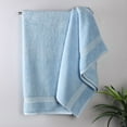 thumbnail image 4 of Long Staple Combed Egyptian Cotton Bath Sheet Set, Light Blue, by Superior, 4 of 15