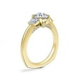 thumbnail image 3 of 0.80 Carat Excellent Round Cut Real Diamond New Design Three Stone Ring for Wedding and Engagement Solid 14K Yellow Gold Size 11, 3 of 8