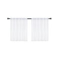 thumbnail image 2 of Rosnek Sheer Kitchen Curtain, Waffle Weave Tier Window Curtains Living Room Tulle Drape Rod Pocket Voile Valance Curtain Kitchen Bar Decor, 2 of 5