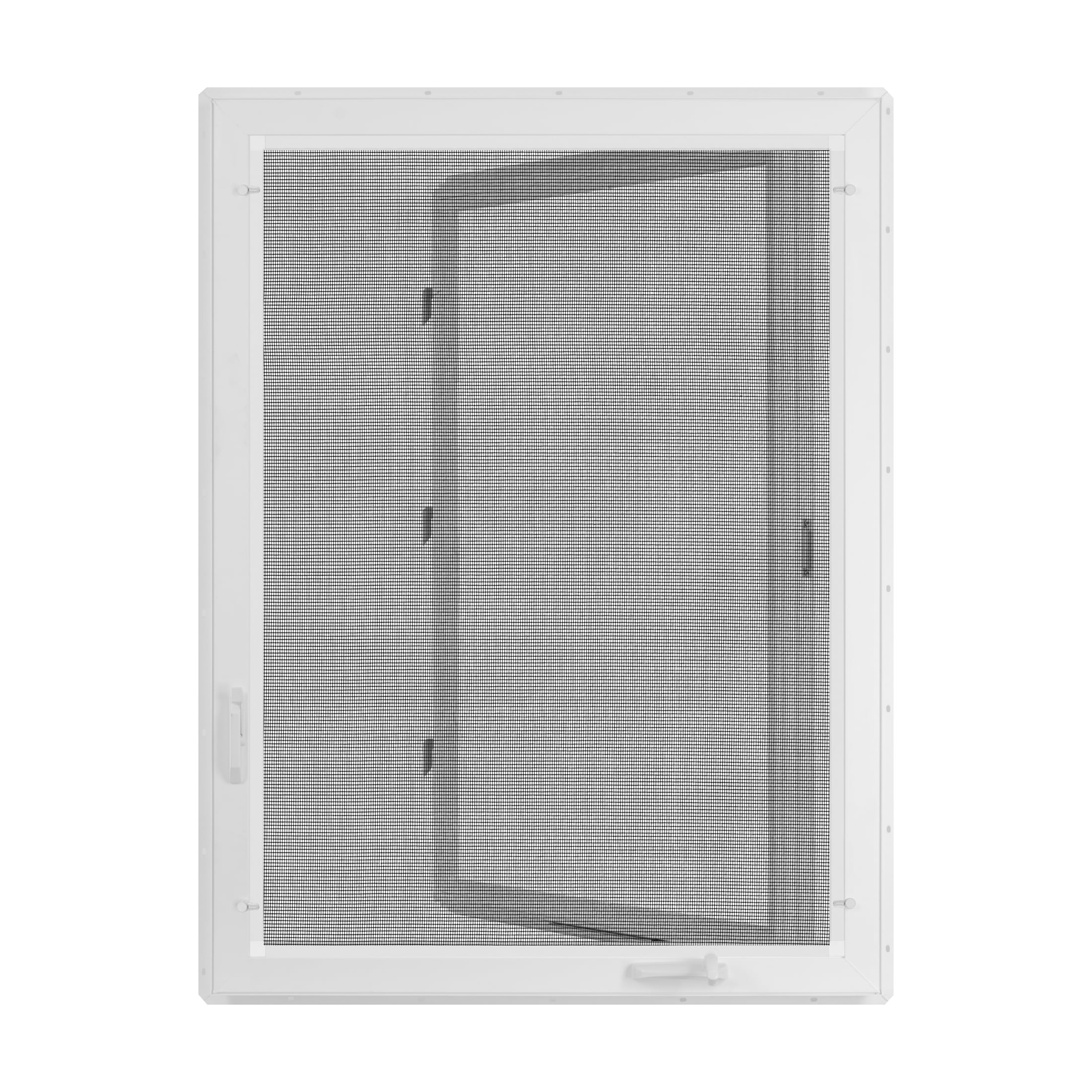 36 in. x 48 in. White Vinyl Double-Pane Insulated Right-Hand Casement Window with Screen